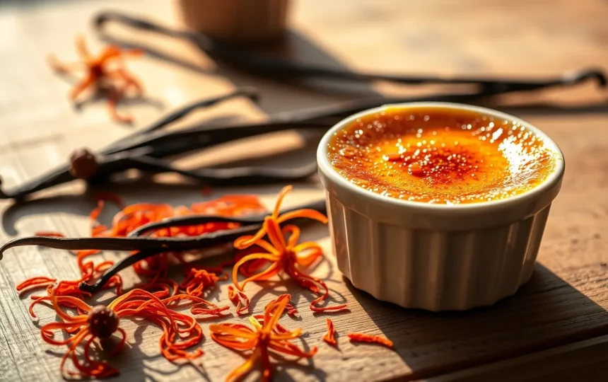 crème brûlée au safran : la recette gourmande et délicate