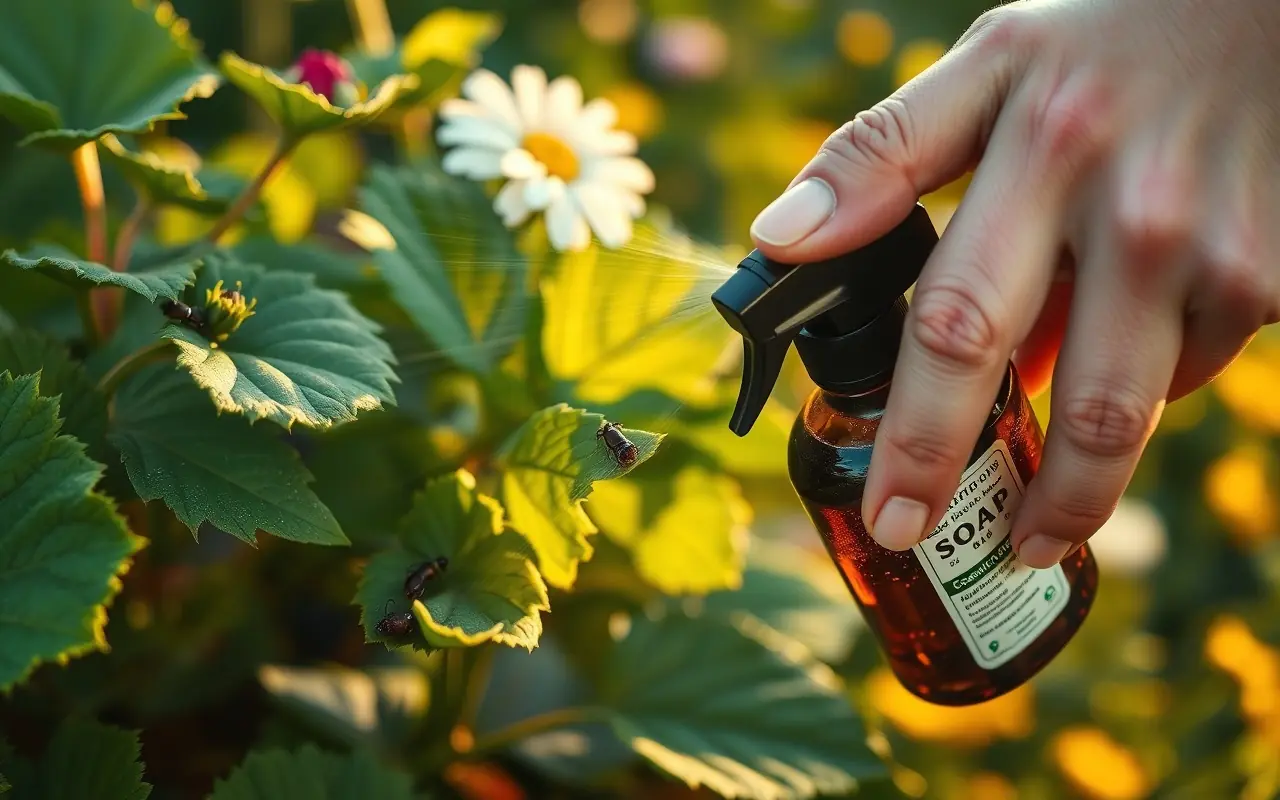 savon noir sur les plantes : utilisation et dosage au jardin bio