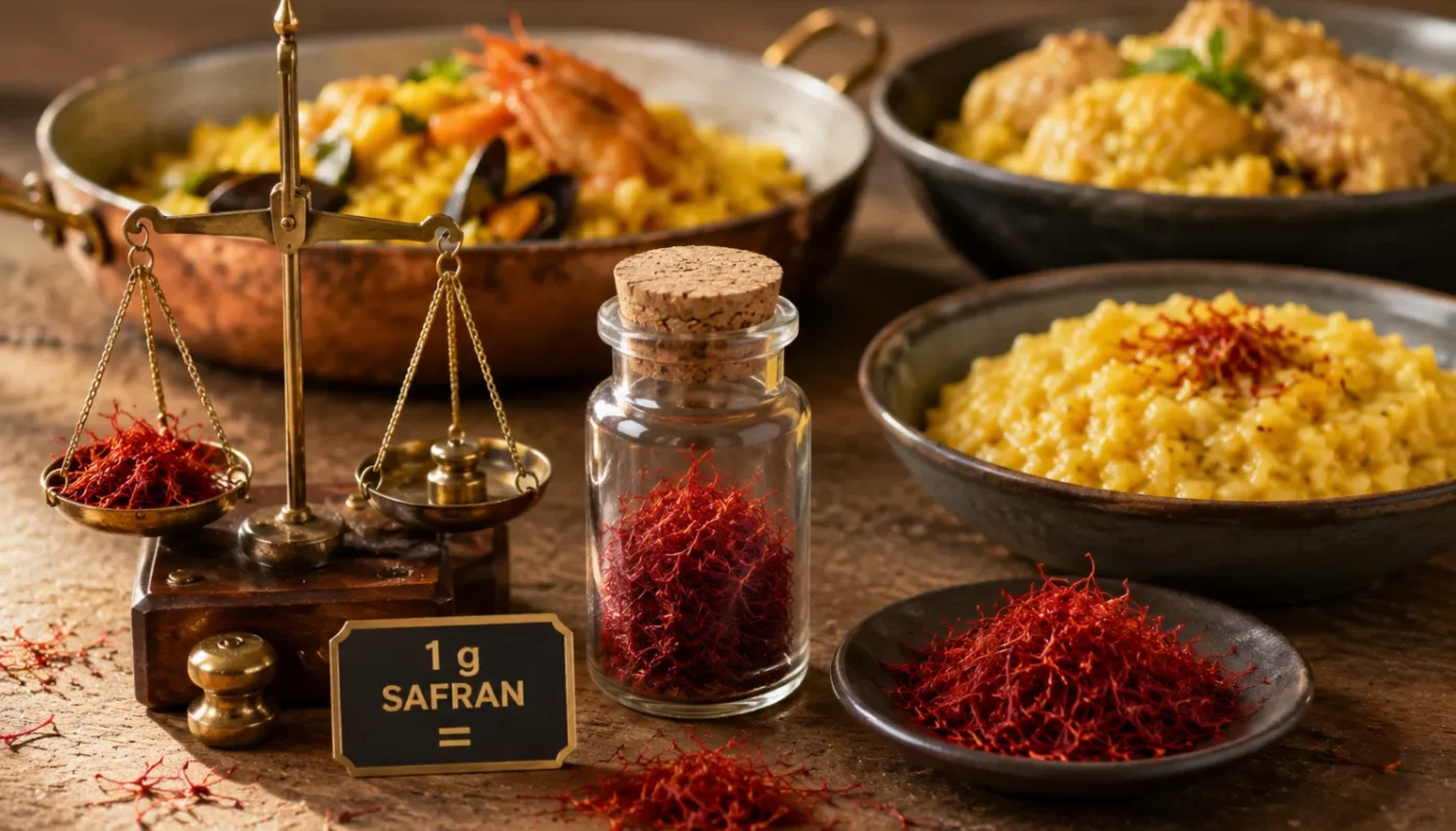 Combien coûte un gramme de safran et combien de plats ça représente vraiment