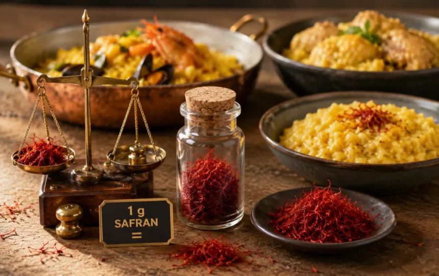 Combien coûte un gramme de safran et combien de plats ça représente vraiment